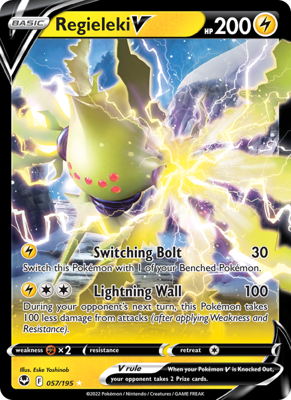Regieleki V (057/195) Holographic card image
