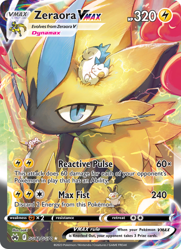 Zeraora VMAX (GG42/159) Holographic card image