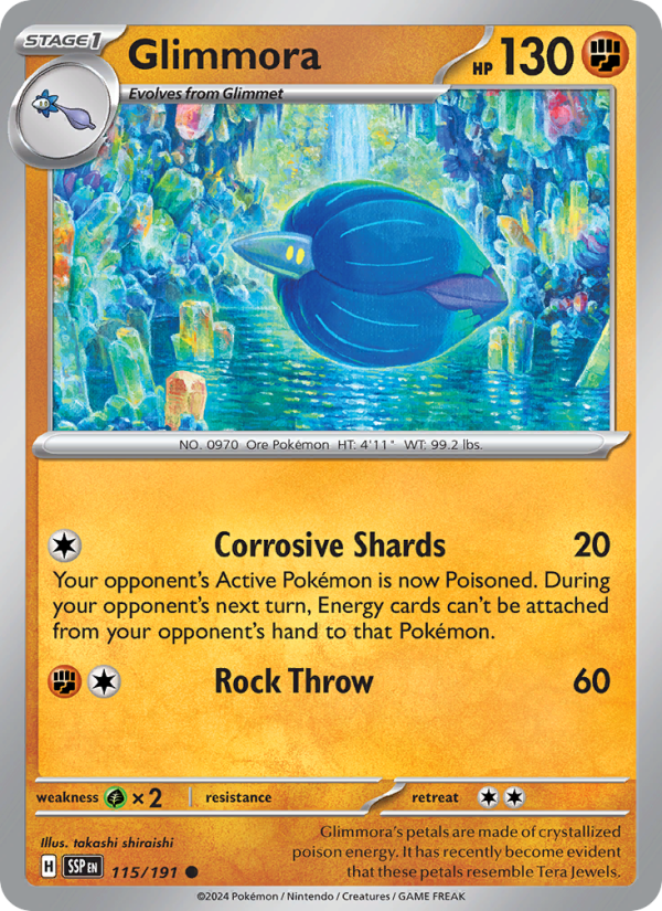 Glimmora (115/191) Reverse Holo card image