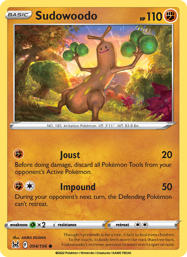 Sudowoodo (094/196) Reverse Holo card image