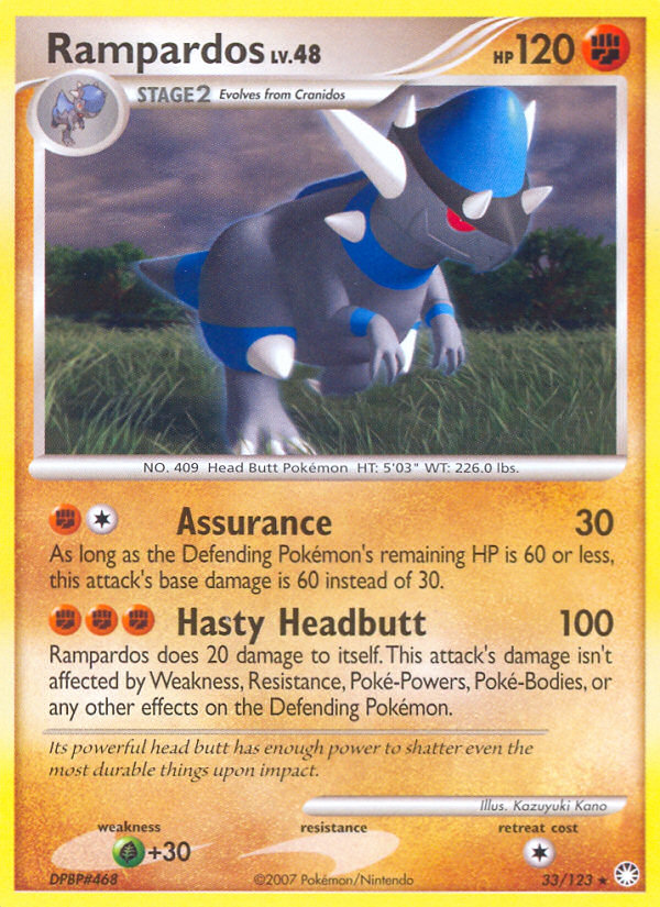 Rampardos (033/122) Reverse Holo card image
