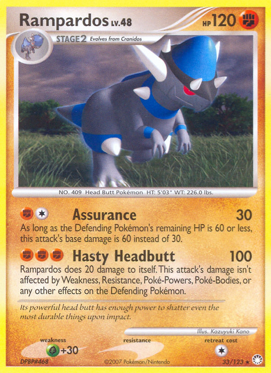 Rampardos (033/122) Reverse Holo card image