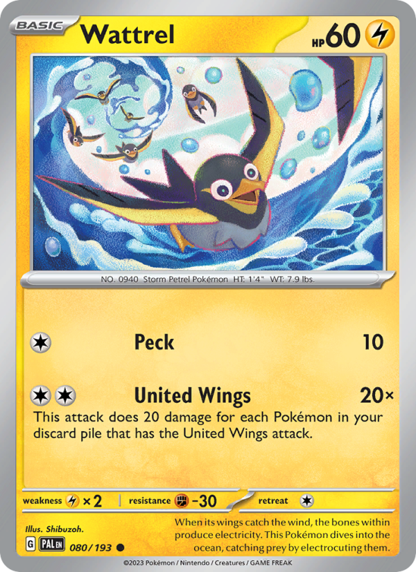 Wattrel (080/193) Reverse Holo card image