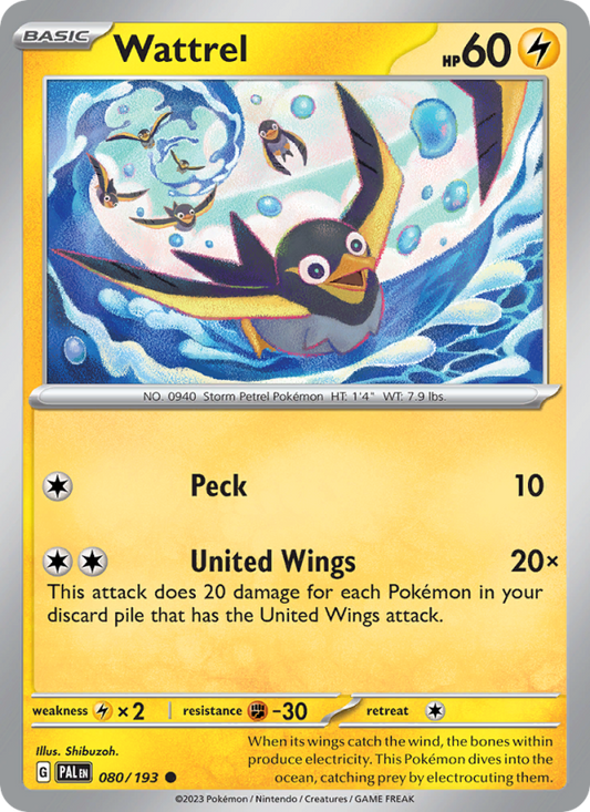 Wattrel (080/193) Reverse Holo card image