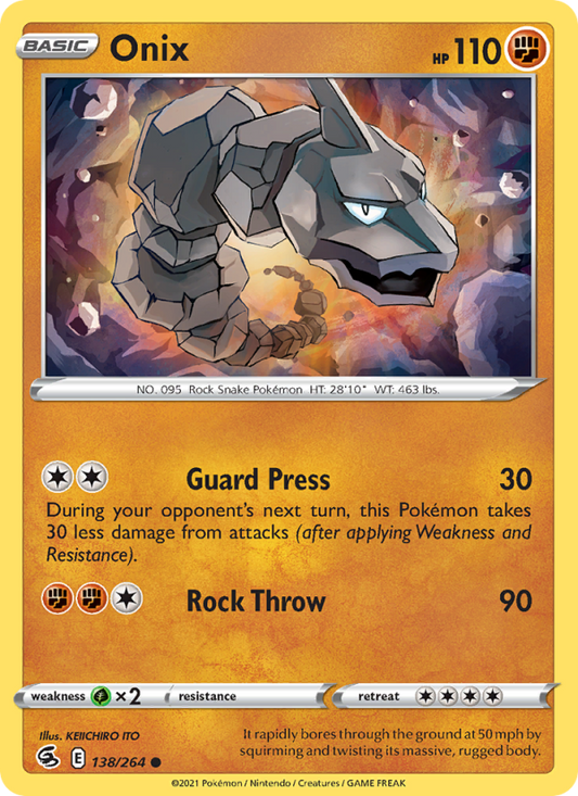 Onix (138/264) Reverse Holo card image