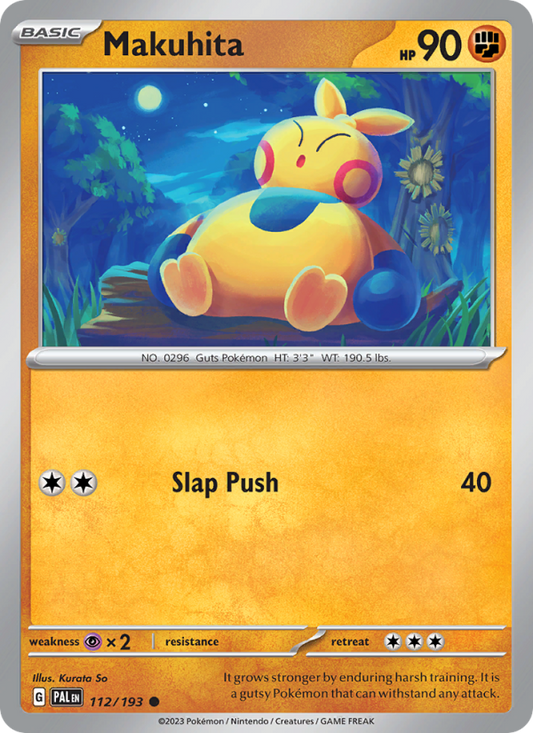 Makuhita (112/193) Reverse Holo card image