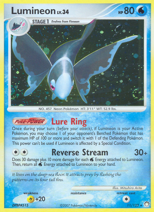 Lumineon (011/122) Reverse Holo card image