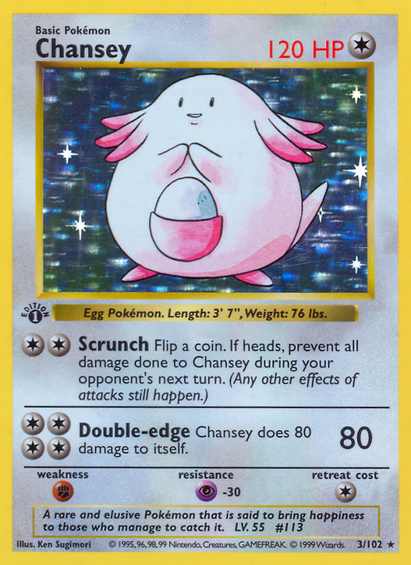 Chansey (003/102) Reverse Holo card image