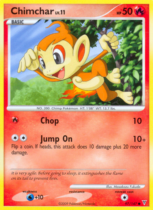 Chimchar (097/147) Reverse Holo card image