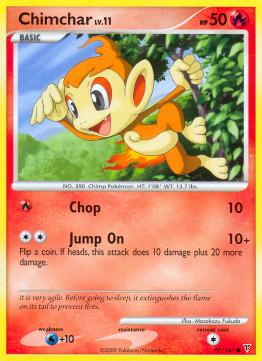 Chimchar (097/147) Reverse Holo card image