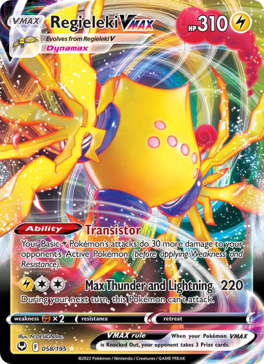 Regieleki VMAX (058/195) Holographic card image