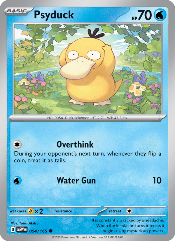 Psyduck (054/165) Reverse Holo card image