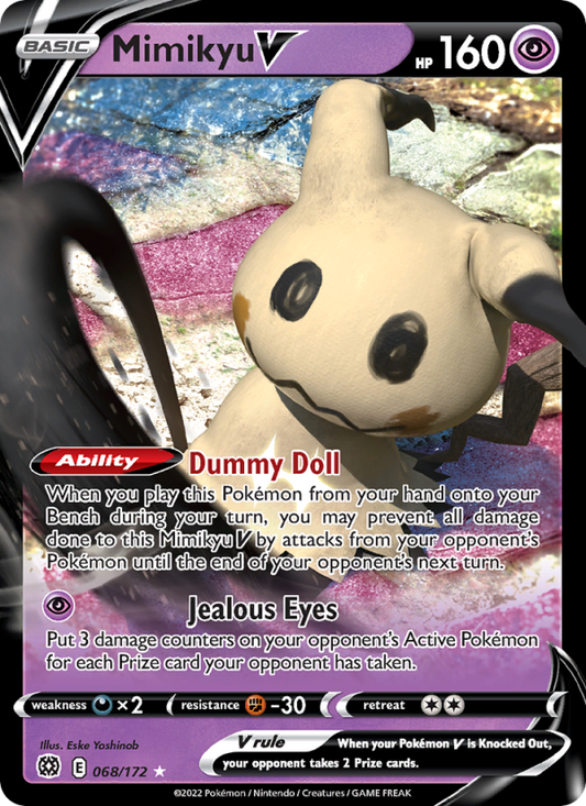 Mimikyu V (068/172) Holographic card image