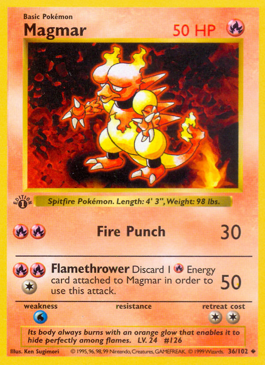 Magmar (036/102) Reverse Holo card image