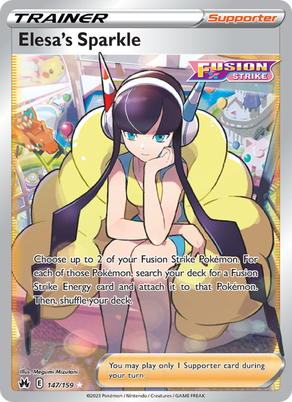 Elesa's Sparkle (147/159) Holographic card image