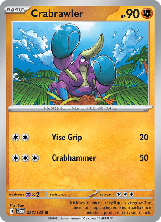 Crabrawler (087/142) Reverse Holo card image