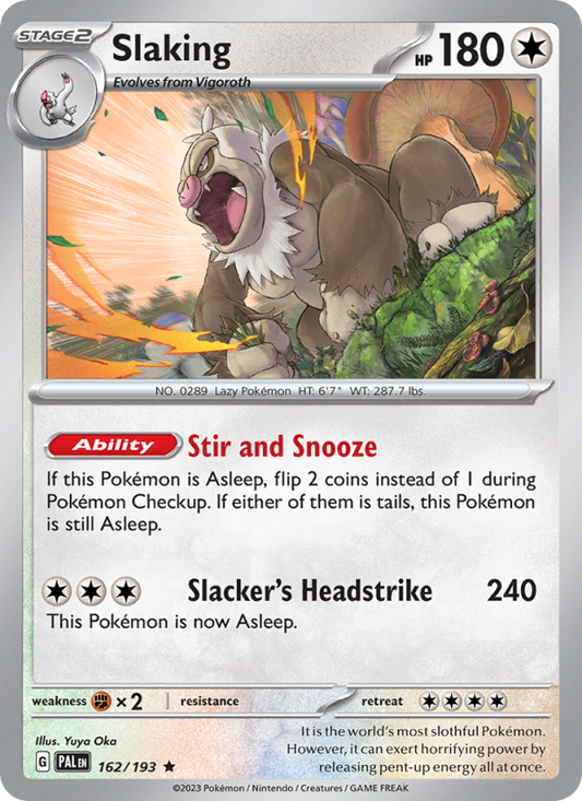 Slaking (162/193) Reverse Holo card image