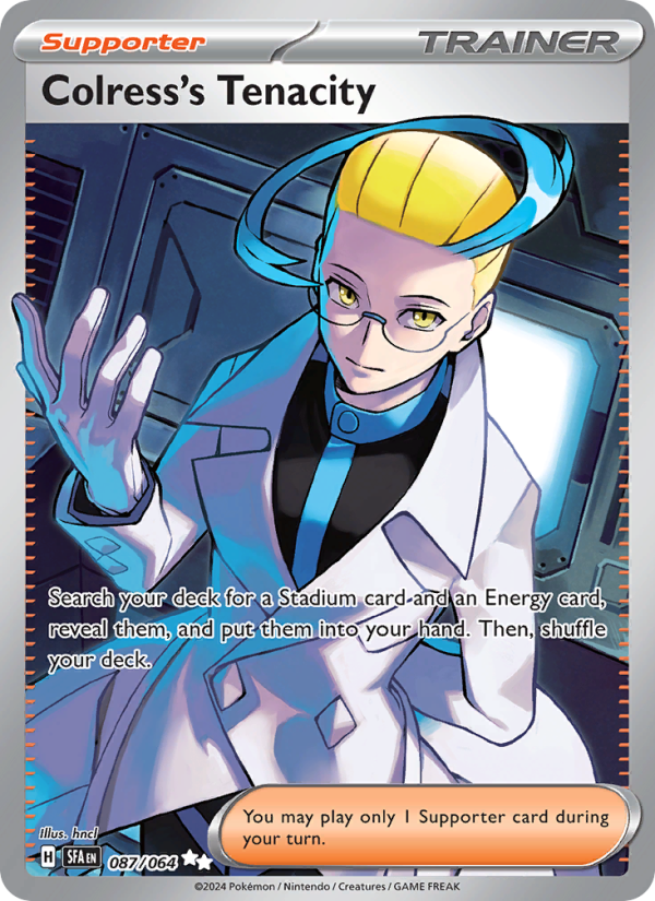 Colress's Tenacity (087/64) Holographic card image