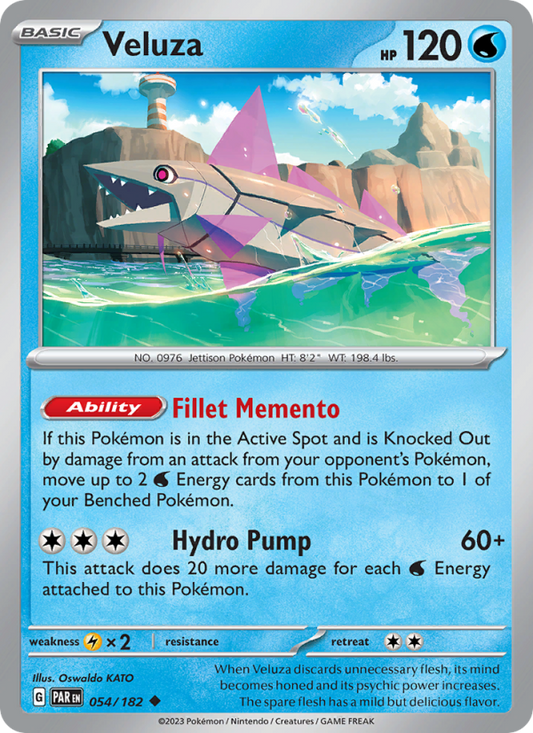 Veluza (054/182) Reverse Holo card image
