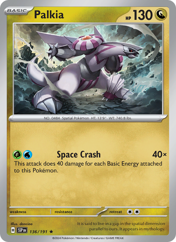 Palkia (136/191) Reverse Holo card image