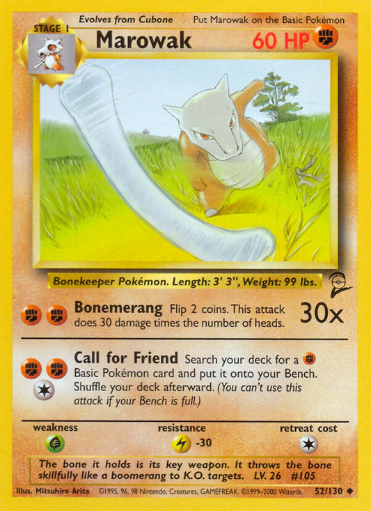 Marowak (052/130) Reverse Holo card image