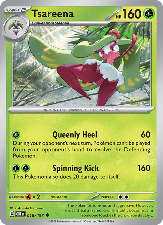 Tsareena (018/197) Reverse Holo card image