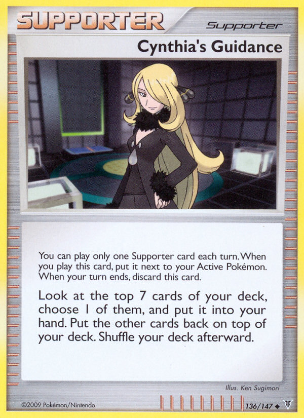 Cynthia's Guidance (136/147) Reverse Holo card image