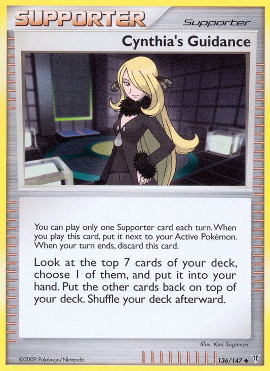 Cynthia's Guidance (136/147) Reverse Holo card image