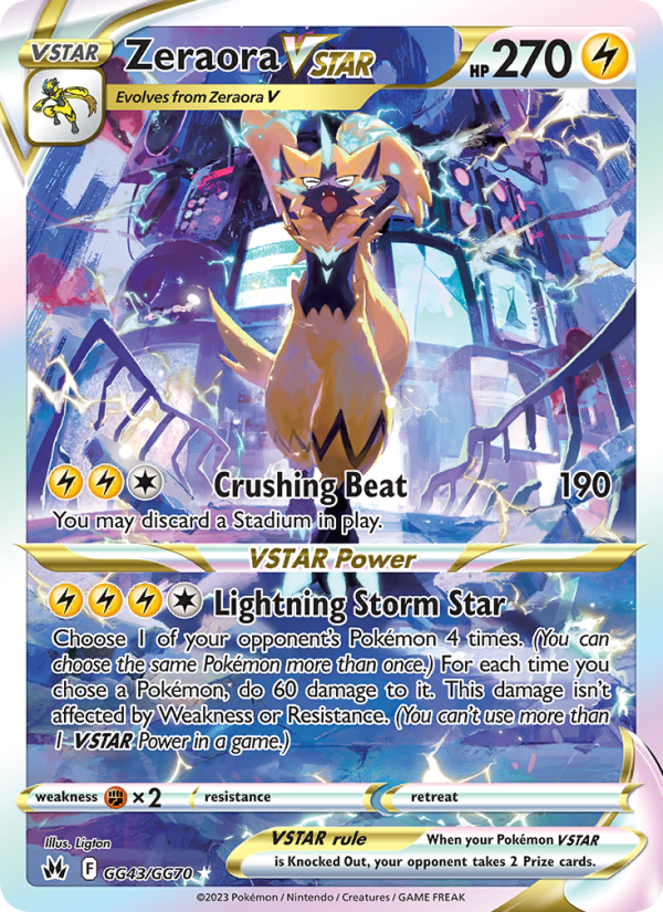 Zeraora VSTAR (GG43/159) Holographic card image