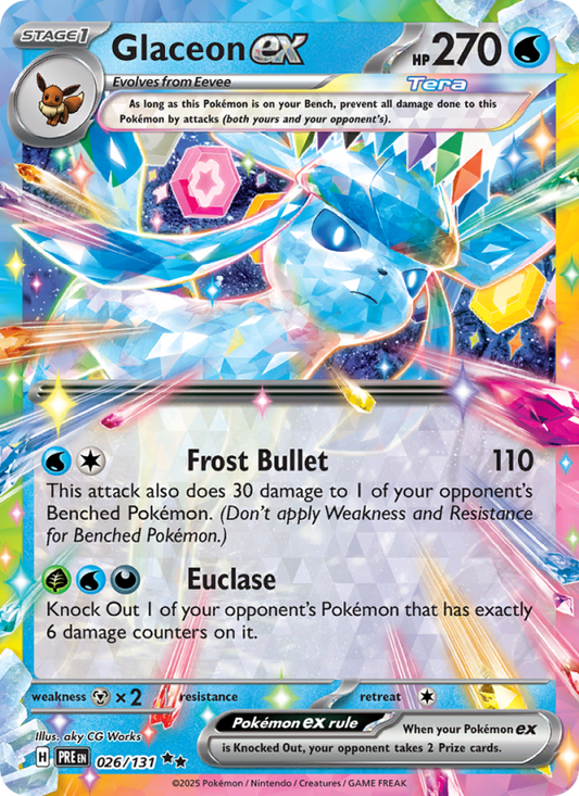 Glaceon ex (026/131) Reverse Holo card image