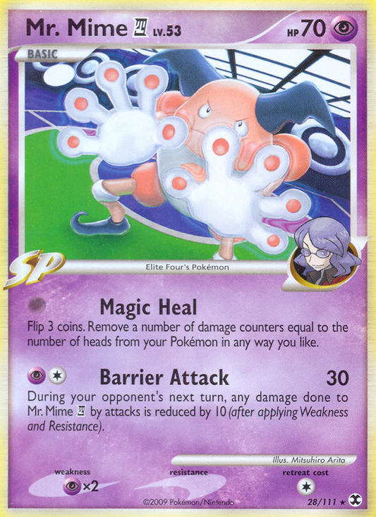 Mr. Mime 4 (028/111) Reverse Holo card image