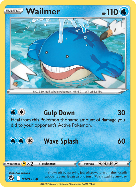 Wailmer (037/195) Reverse Holo card image