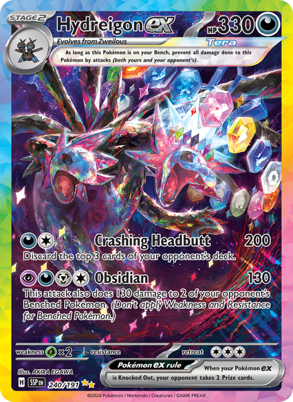 Hydreigon ex (240/191) Holographic card image