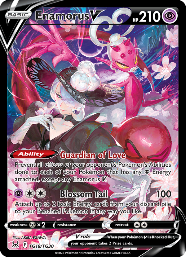 Enamorus V (TG18/196) Holographic card image