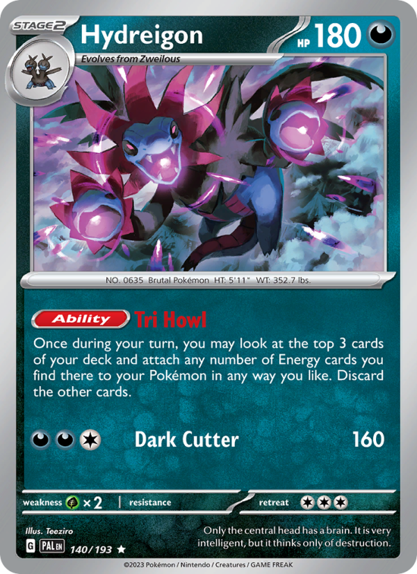 Hydreigon (140/193) Reverse Holo card image