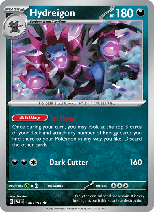 Hydreigon (140/193) Reverse Holo card image