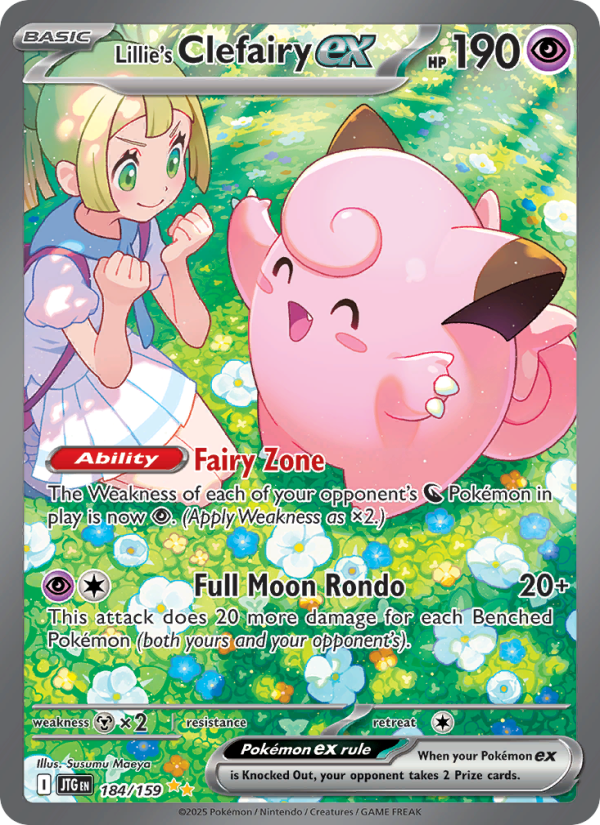 Lillie's Clefairy ex (184/159) Reverse Holo card image