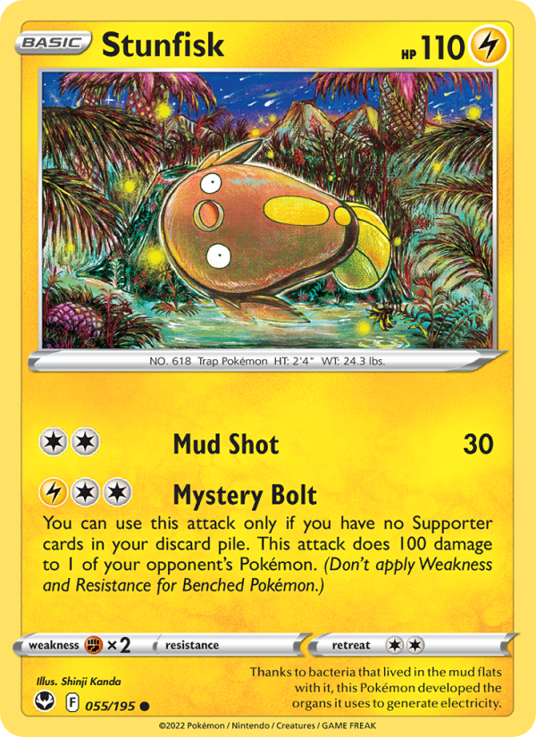 Stunfisk (055/195) Reverse Holo card image