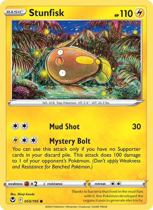 Stunfisk (055/195) Reverse Holo card image