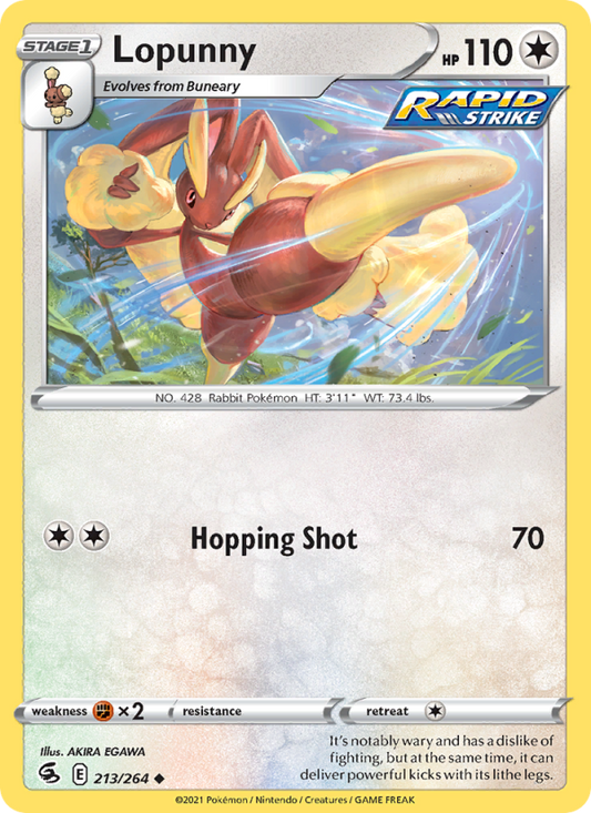 Lopunny (213/264) Reverse Holo card image