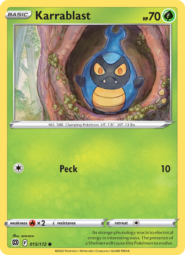Karrablast (015/172) Reverse Holo card image