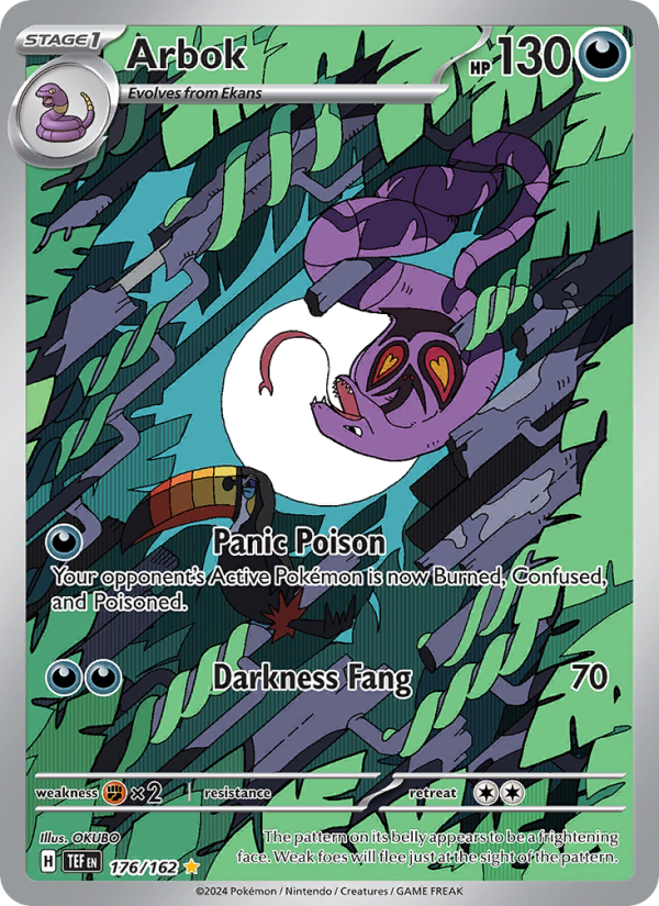 Arbok (176/162) Holographic card image