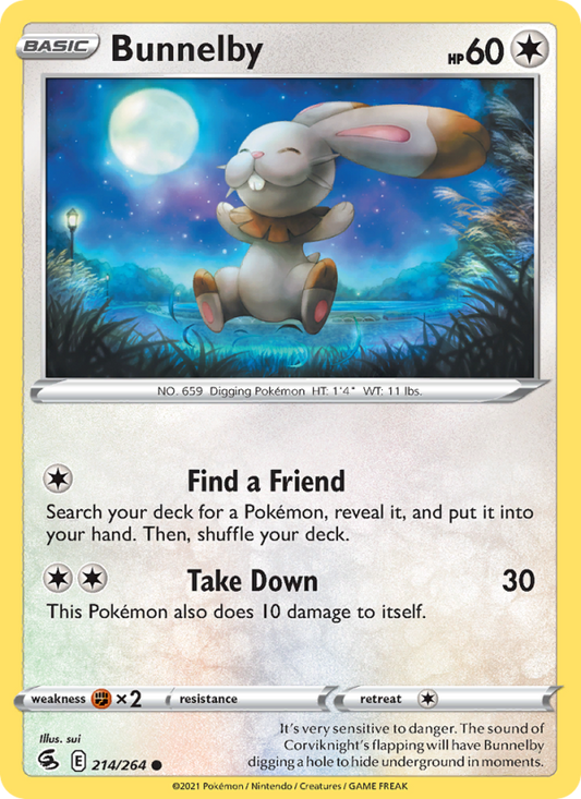 Bunnelby (214/264) Reverse Holo card image