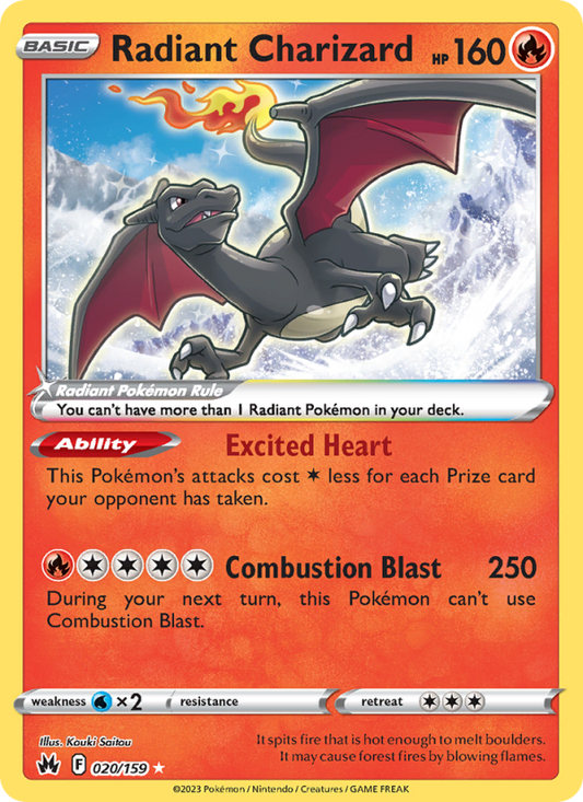 Radiant Charizard (020/159) Holographic card image