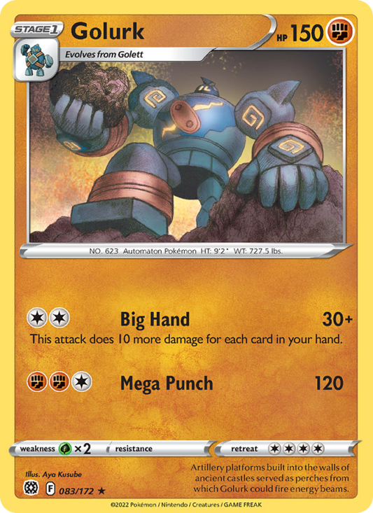 Golurk (083/172) Reverse Holo card image