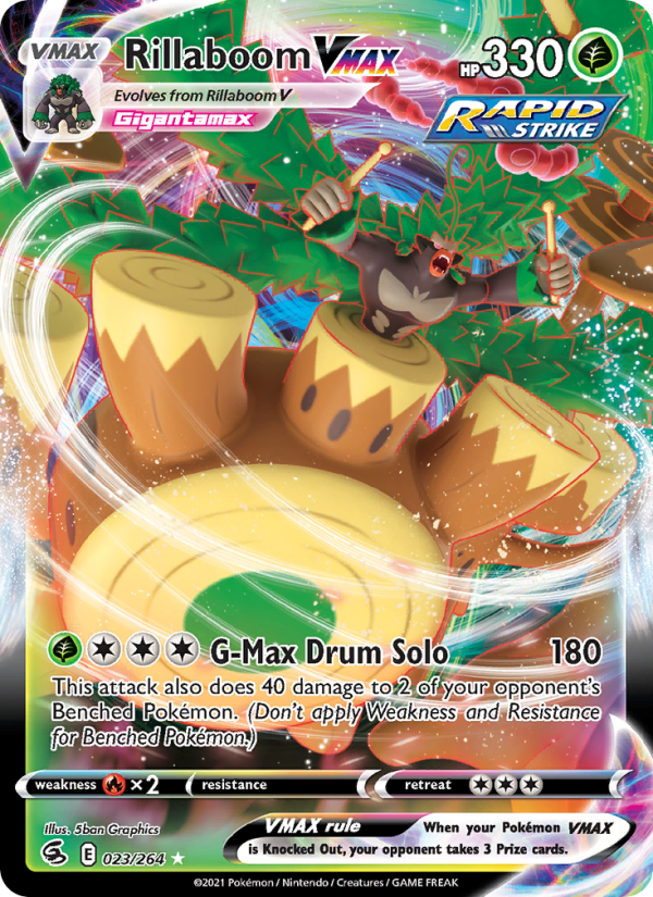 Rillaboom VMAX (023/264) Holographic card image