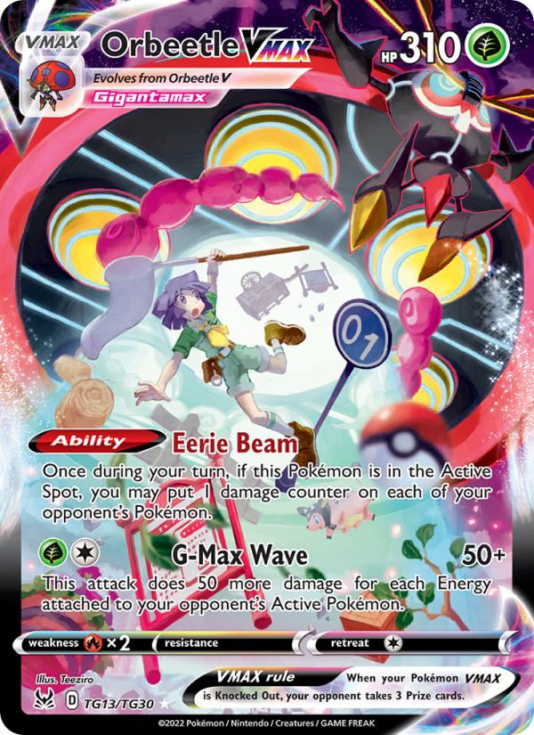 Orbeetle VMAX (TG13/196) Holographic card image