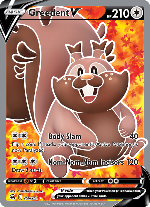 Greedent V (256/264) Holographic card image