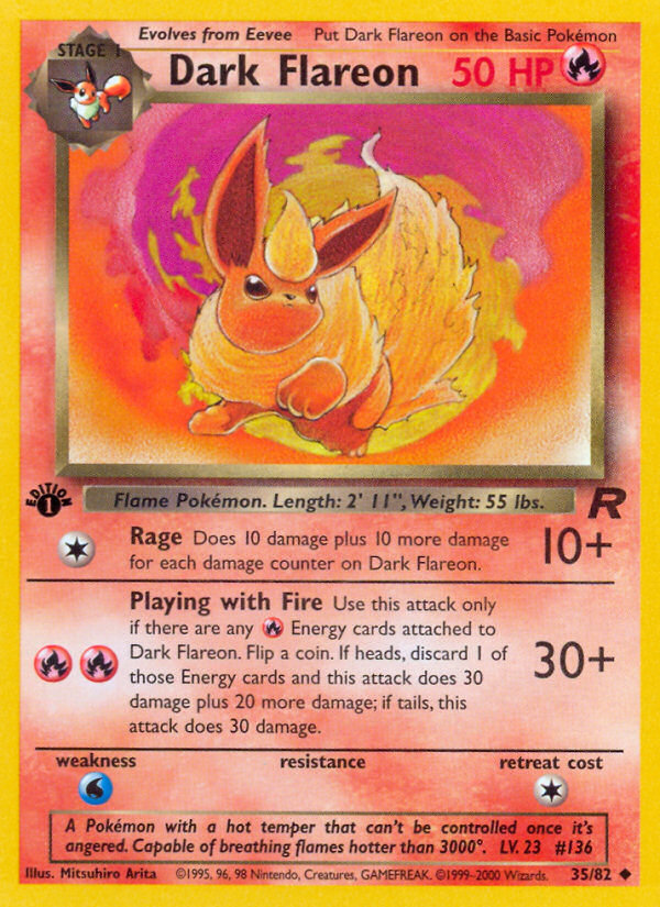 Dark Flareon (035/82) Reverse Holo card image