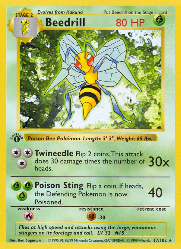 Beedrill (017/102) Reverse Holo card image